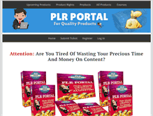 Tablet Screenshot of plrportal.com